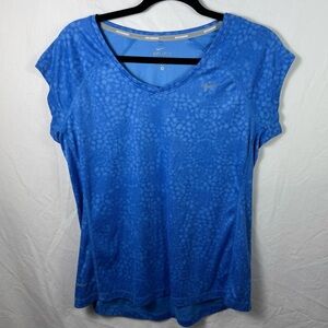 Nike Blue Short Sleeve Tee Womens Size M